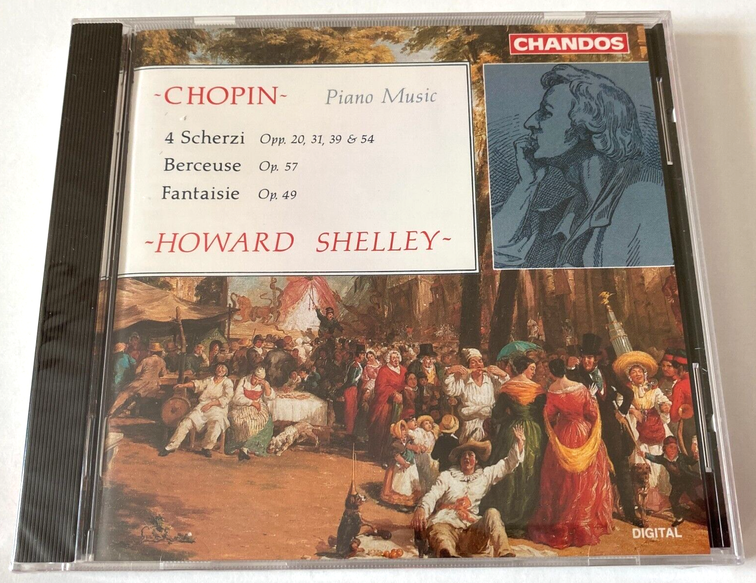 Howard Shelley - Chopin, Four Scherzi, Fantaisie Sealed UK CD Album 1992 Chandos
