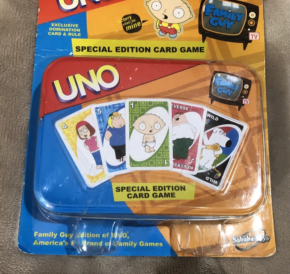 Family Guy UNO Special Edition Game 20th Century Fox 2004 Matter COMPLETE SEALED - Image 3 of 4