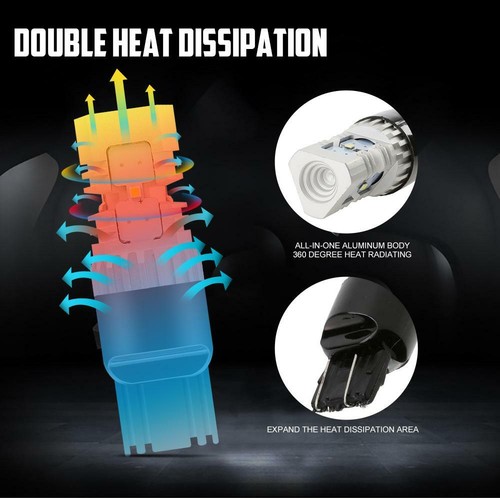 White LED Fog Light Turn Signal Lamp Bulbs 7440/7443/1157/5202/H11/9005/9006/H10 - Picture 6 of 17