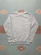 Vintage 70s 80s crewneck sweatshirt heather gray youth kids made in USA medium