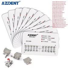 10 Packs Dental Orthodontic Brackets Mini/Standard MBT/Roth 022/018 Hooks 3/345