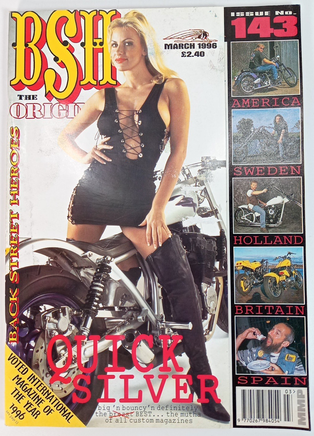 Back Street Heroes Magazine BSH March 1996 #143 Vintage