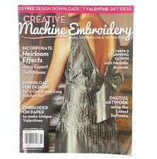 CREATIVE Machine Embroidery Magazine Stunning Dress Gown Valentine Gifts 2014