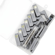 Scharnierlicht LED Schrankbeleuchtung Universalschrank 8 Stueck Sensor Set Deko