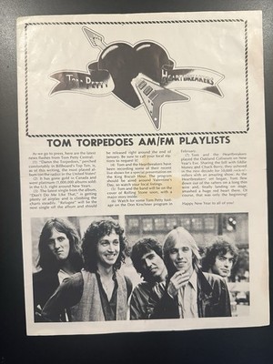 Tom Petty and the Heartbreakers 1980 Fan Club newsletter- The Lawsuit Tour 
