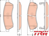 Trw GDB4172 Bremsbelagsatz FüR Scheibenbremse Bremsbelagsatz BremsbeläGe