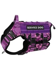 Tactical Dog Harness - Service Dog Harness Emotional Support Dog Vest for Med...