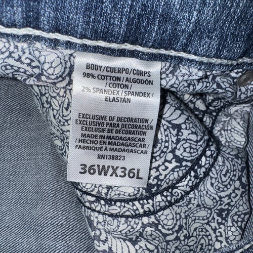 Cody James Jeans Blue Denim Western Cowboy Straight Leg 36x36 - Picture 4 of 7