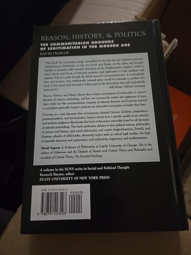 Suny Series in Social and Political Thought Ser.: Reason, History, and Politics - Picture 2 of 3
