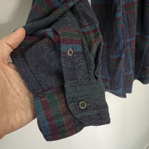 Vintage Pendleton Lobo Virgin Wool Plaid Button Down Shirt XL Chore Work Barn - Picture 8 of 11
