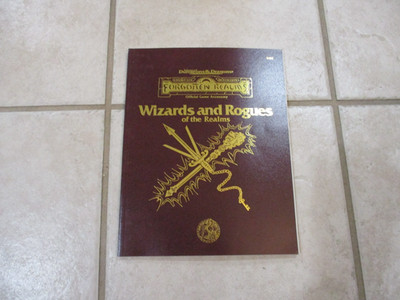 AD&D D&D 2nd Edition Forgotten Realms Wizards and Rogues of the Realms