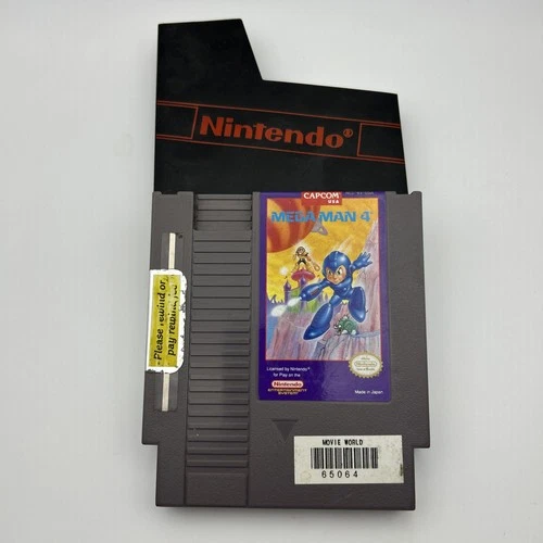Mega Man 4  With Sleeve (Nintendo Entertainment System, 1992) Tested Works