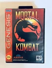 Arena Mortal Kombat Sega Genesis Game w/ Case, Manual, MA-13
