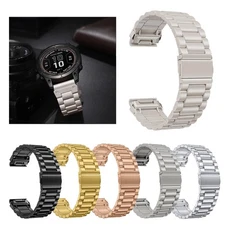 22MM Metal Stainless Steel Band Strap For Garmin Fenix 8 7 6 5 Aprroach S60 S62