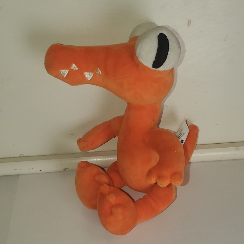 Rainbow Friends Orange Alligator Plush Doll, Washable, Small 6-14 in (2022)