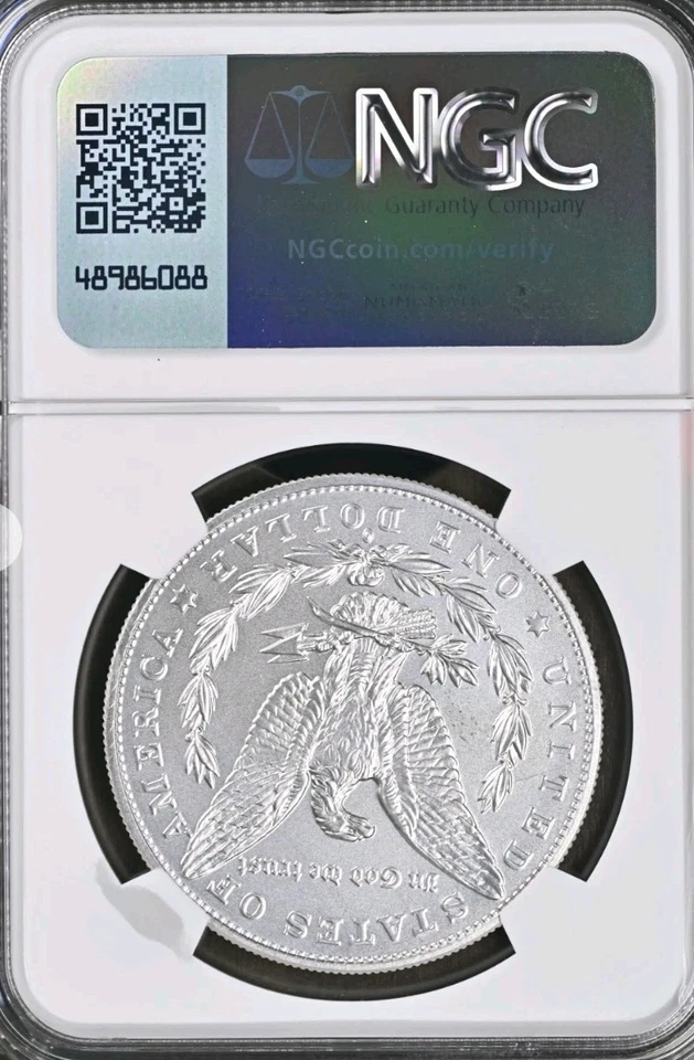 2021-O NGC MS 69 Morgan Silver Dollar New Orleans Privy Bx78 - Image 2 of 2