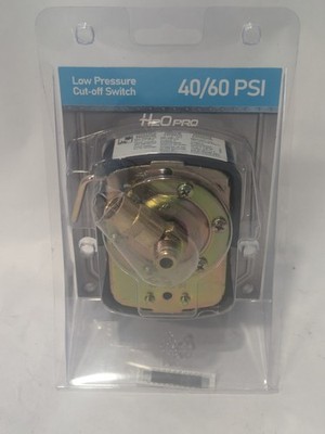 H2O PRO 40/60 PSI Pressure Switch with Low Pressure Cut-off - Model 148185