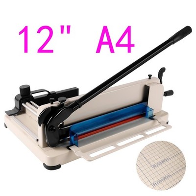 Heavy Duty Paper Cutter 12'' Guillotine A4 Paper Cutter for Cutting Paper