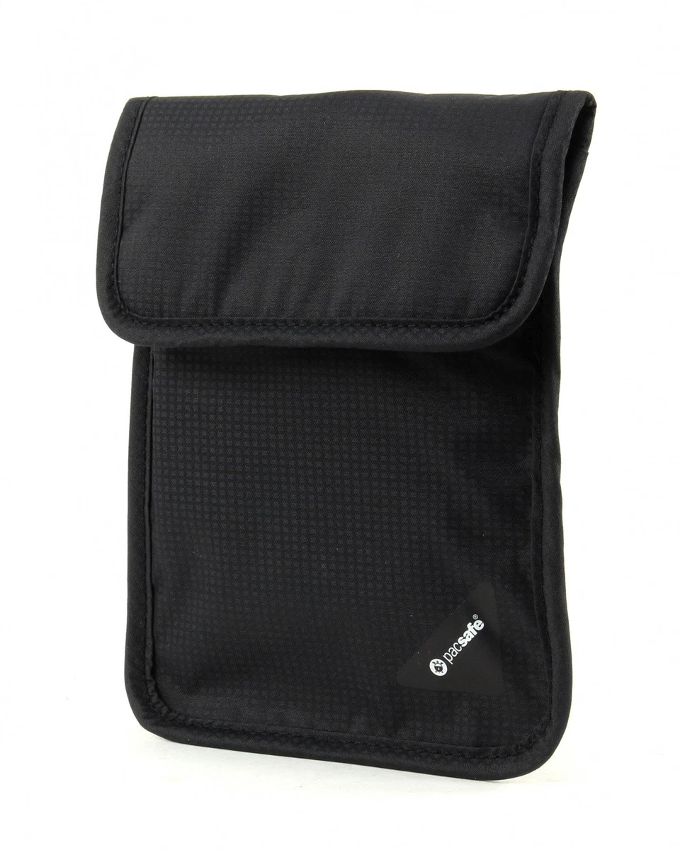 Portafoglio Da Viaggio Antifurto Pacsafe Cashsafe, Nero, In Polipropilene, Regolabile Da 71 A 116 Cm, Senza Metallo