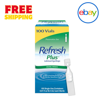 Refresh Plus Preservative-Free Lubricant Eye Drops   100 Single-Use Vials