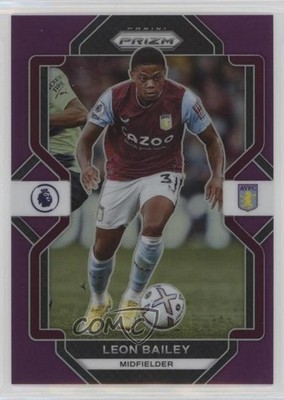 2022-23 Panini Prizm Premier League Purple Prizm 9/49 Leon Bailey #276 0zb3