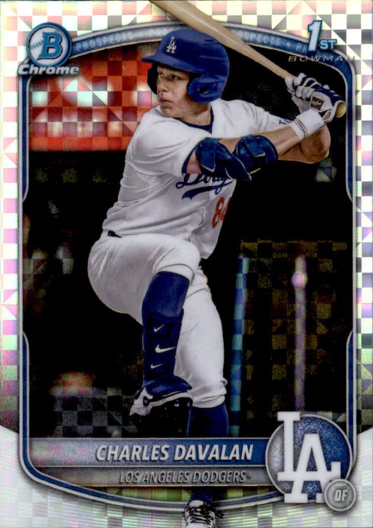2025 Bowman Draft #BDC-96 Charles Davalan Chrome X-Fractor