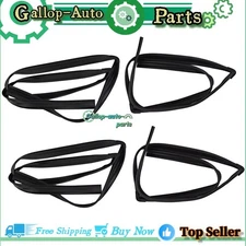 4PCS For Honda Accord Sedan 2013-2017 Door Glass Run Channel Weather Window Seal