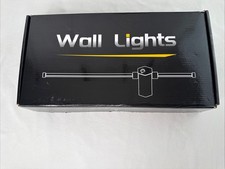 2 PC 24" Battery Operated Wall Sconces, Detachable Black Wall Light with Remote