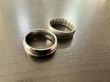 Men  s FORGE Tungsten Wedding Band Ring   Size 9 w/ silicone ring