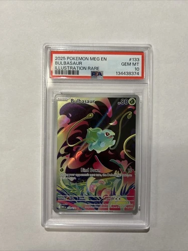 Bulbasaur 133/132 Me01: Mega Evolution Holo PSA 10