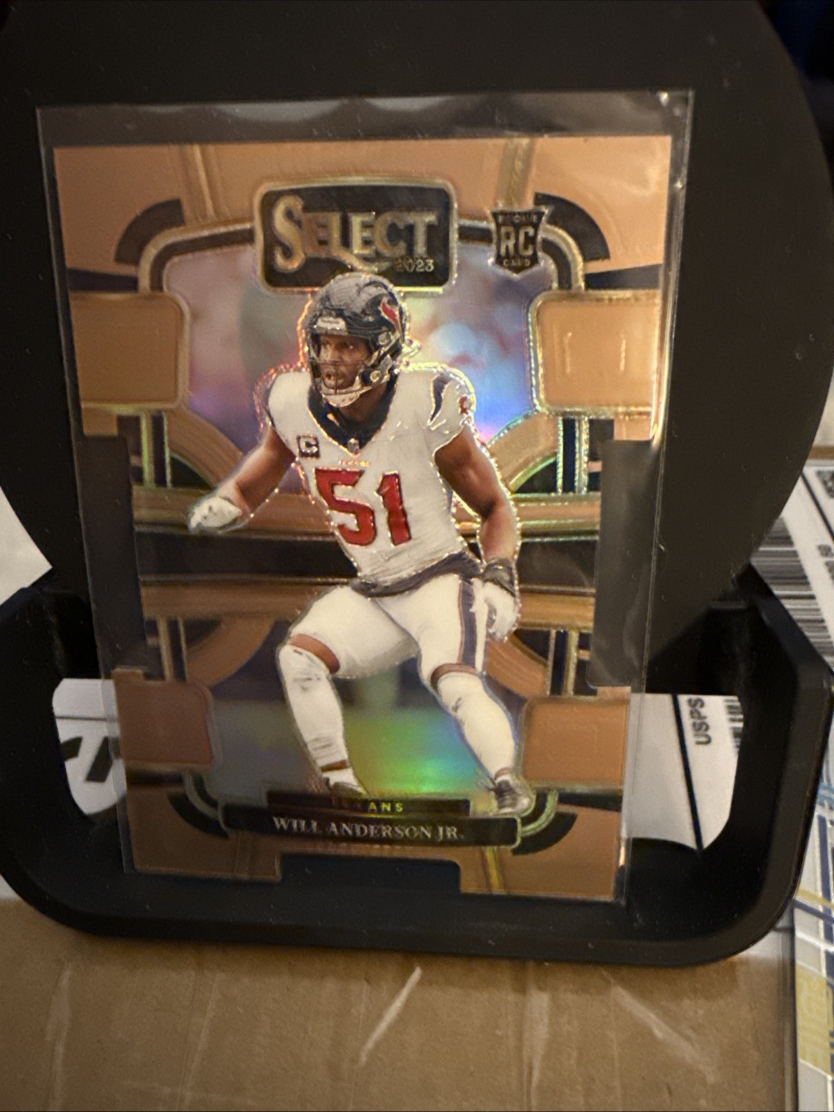 2023 Panini Select - Concourse Will Anderson #40 Copper Prizm Die-Cut /299 (RC)