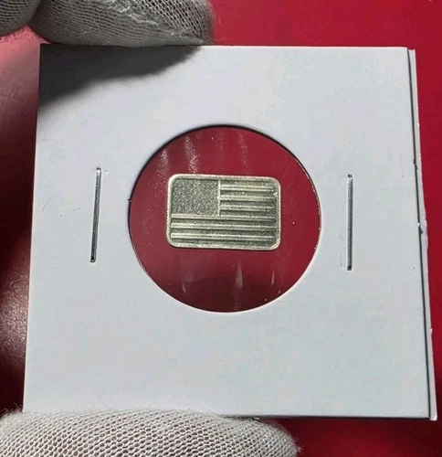 USA Flag 🇺🇸 - 1 Gram .999 Fine Pure Silver Bullion Mini Proof Bar Ingot Coin