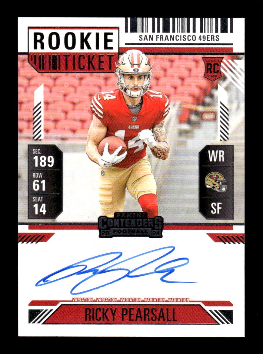 Ricky Pearsall 2024 Panini Contenders #109 Rookie Ticket Auto