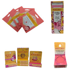 Burt's Bees 10-piece Mixed Lot Eye Masks, Lip Balms Treatment, Hand Cream 