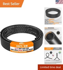 30 FT 1/4 DOT Air Line 1/4 PA12 Nylon Pneumat...