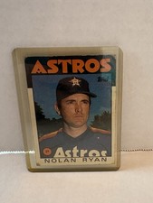 1986 Topps Nolan Ryan Houston Astros 100 Baseball Card