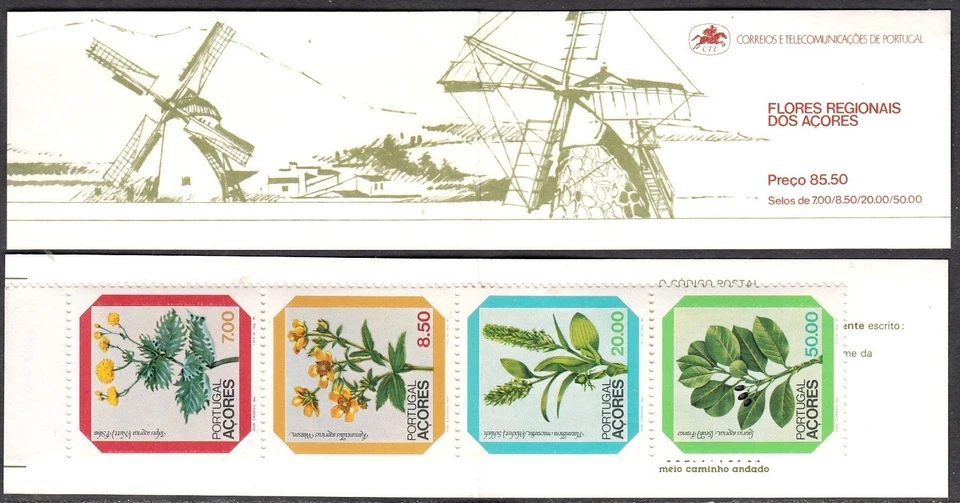 PORTUGAL AZORES 1981 FOLLETO DE FLORES - Imagen 1 de 1