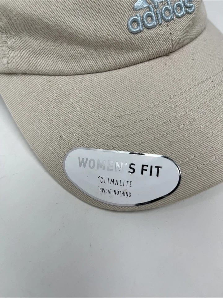 ADIDAS Climalite Saturday Gorra Sombrero Mujer Calce Tenis Golf Correr Correr NUEVO Marrón Tostado Foto 2 de 4