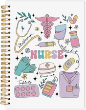 Nurses Spiral Notebook, Nurse Appreciation Gifts Journaling Notebooks, 