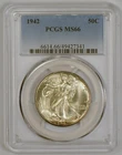 1942 Walking Liberty Half Dollar Graded MS66 by NGC