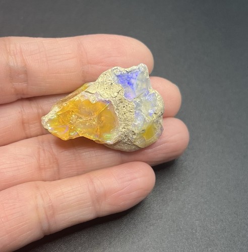 Ethiopian Welo Genuine Opal 10.4g Over 1in AWESOME FLASHES - Picture 2 of 17
