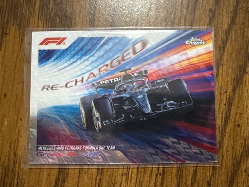 2024 Topps Chrome Formula 1 Logofractor Edition Re-Charged George Russell - Picture 2 of 3