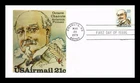 Dr Jim Stamps 21C Airmail Octave Chanute Andrews Cachet First Day Cover