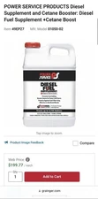2.5 Gallon Power Service Diesel Fuel Supplement + Cetane Boost