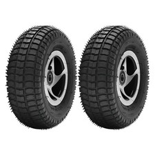 2pc 9x3.50-4 Front Wheel Tire Rim 15mm Go Kart Scooter ATV Wheelchair Transaxle