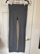 Athleta Metro Classic Wide Leg Yoga Pant Heathered Gray Size Medium