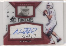 2012 SP Authentic Rookie Threads 284/335 Nick Foles #RT-NF Auto g6p