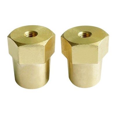 2 Pack M6 Thread Female Brass Battery Terminal Post Adapter for M6 Stud