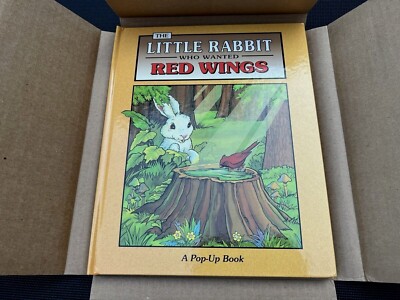The Little Rabbit Who Wanted Red Wings Children's Pop Up Book 1996 - NEW