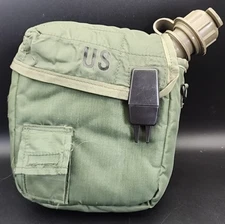 US Military 2 QT Collapsible Water Canteen with 2 Quart Pouch Cover 